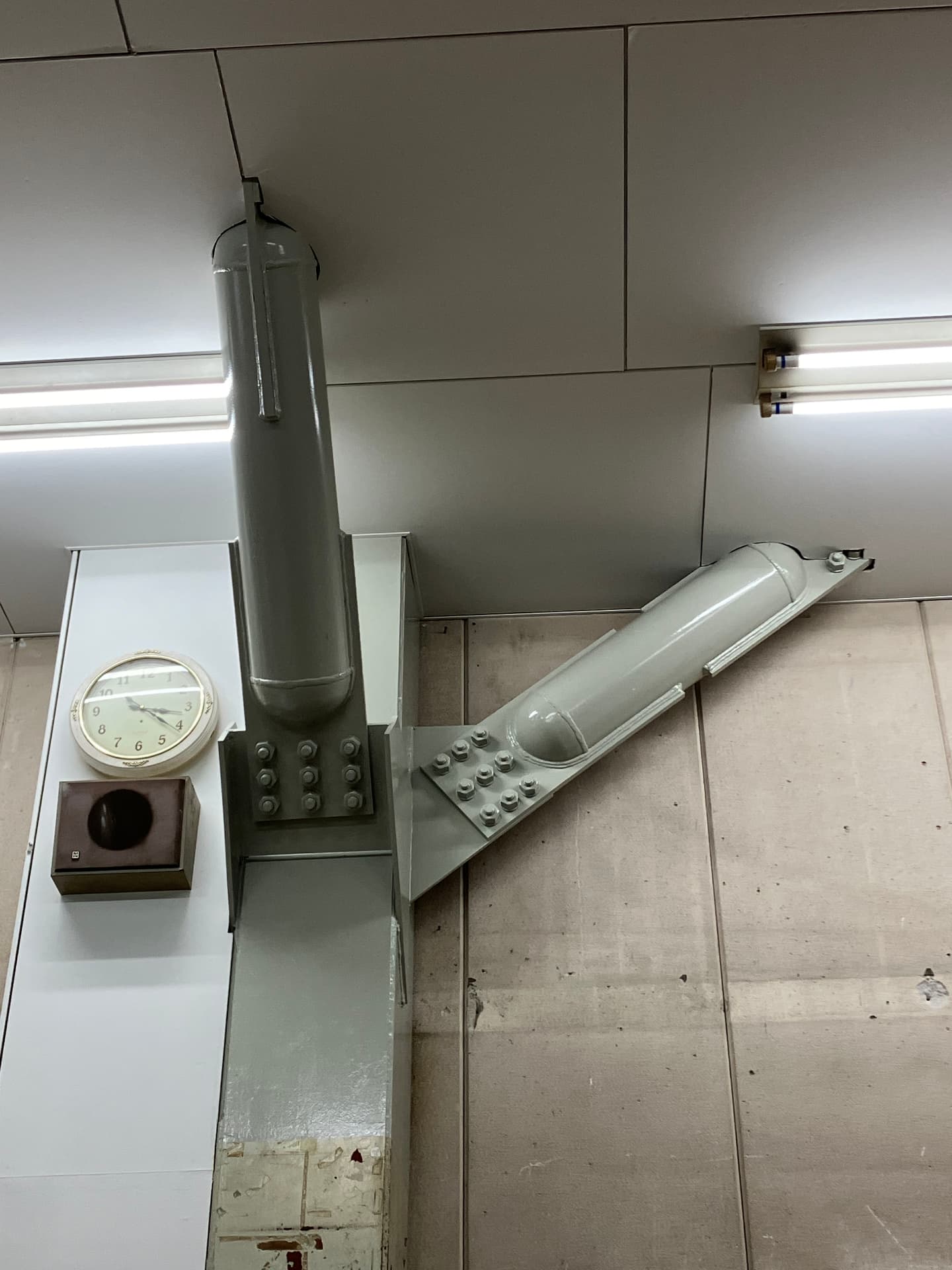 柱と斜材の接合部